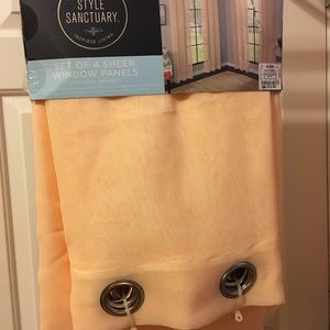 Orange Sheer Curtains